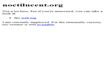 Tablet Screenshot of noctilucent.org